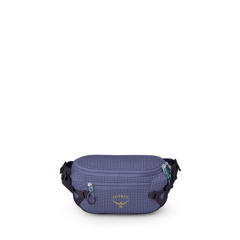 Front image of the Transporter Waist Pack in the color Euphoria Purple