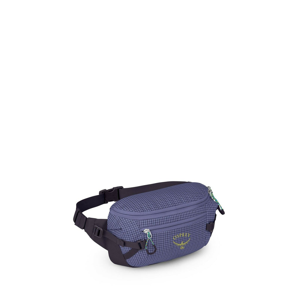Side image of the Transporter Waist Pack in the color Euphoria Purple