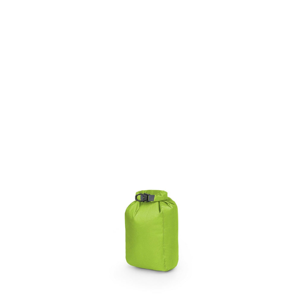 a 4/5 view of the Ultralight Dry Sack 3 L in color limongreen