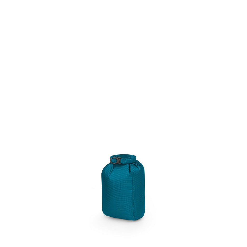 a 4/5 view of the Ultralight Dry Sack 3 L in color waterfrontblue
