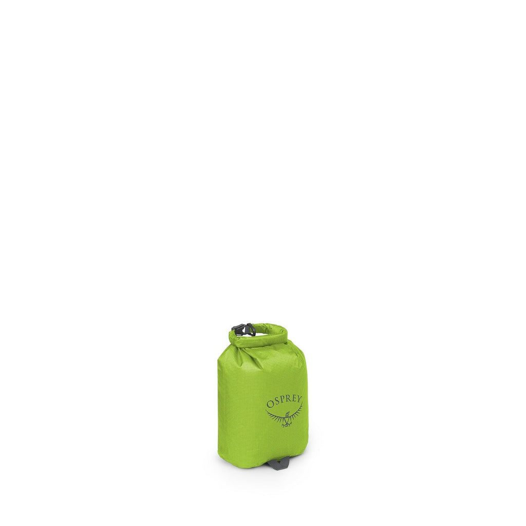 side view of the Ultralight Dry Sack 3 L in color limongreen