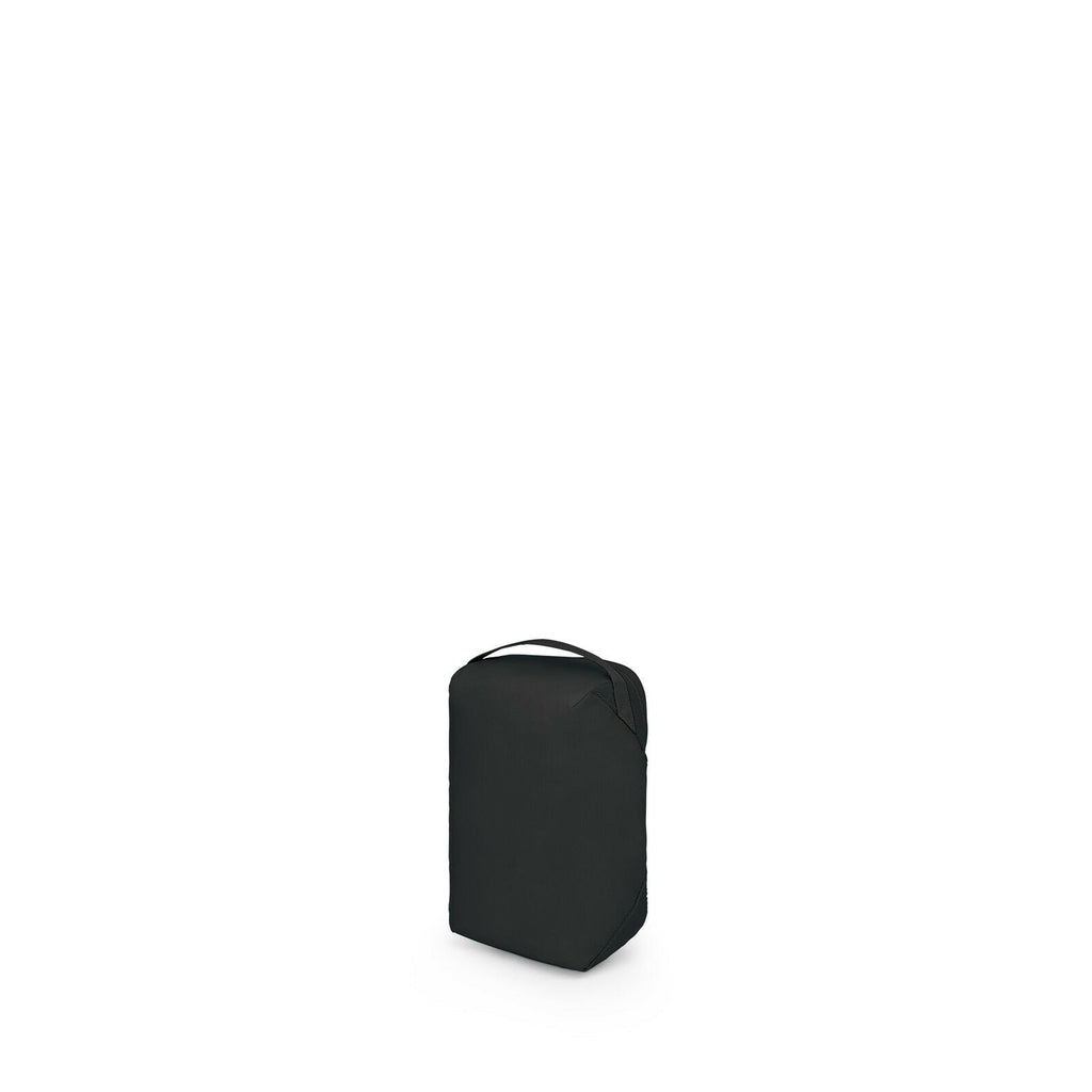a 4/5 view of the Ultralight Packing Cube Small in color black