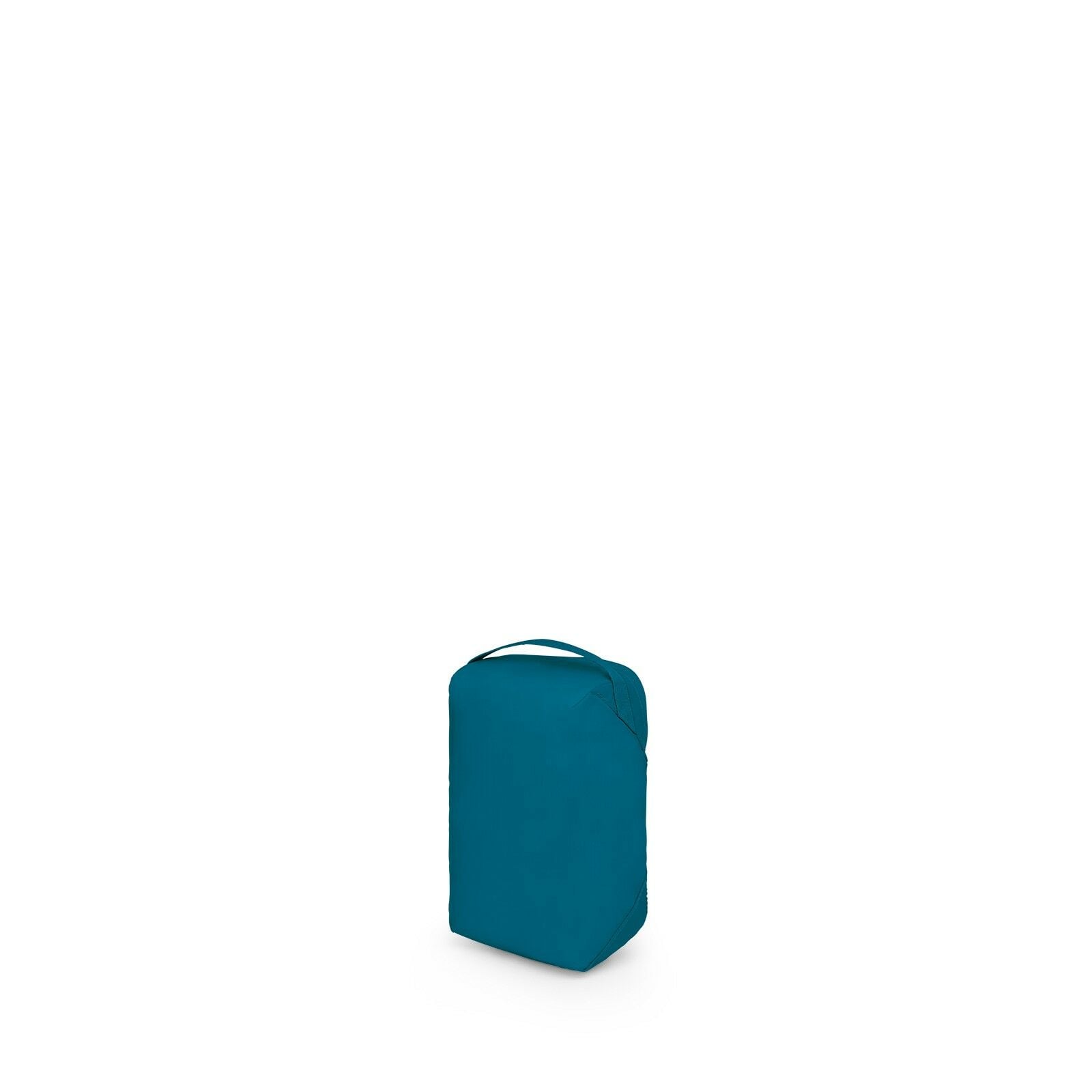 a 4/5 view of the Ultralight Packing Cube Small in color waterfrontblue