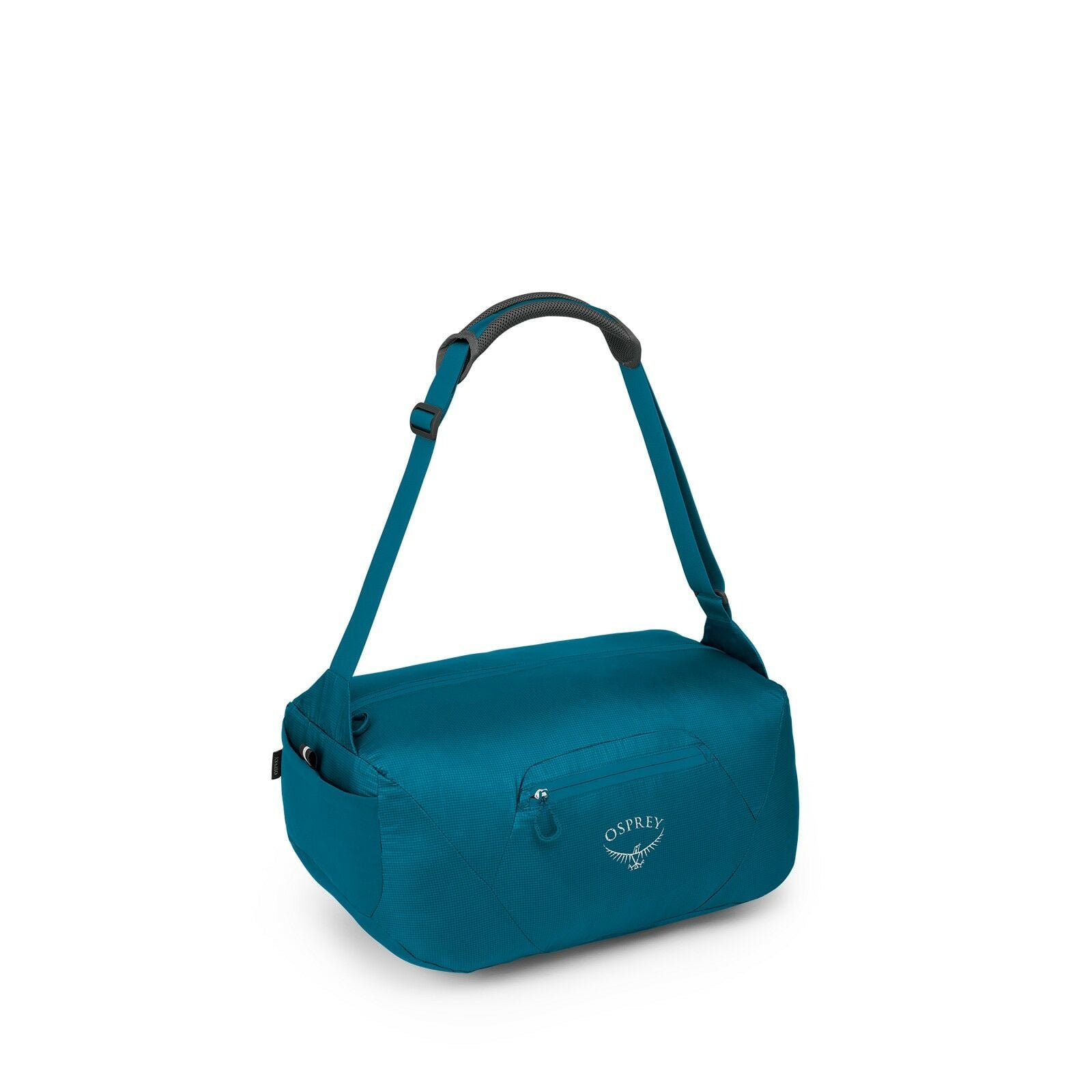 side view of the Ultralight Stuff Duffel in color waterfrontblue
