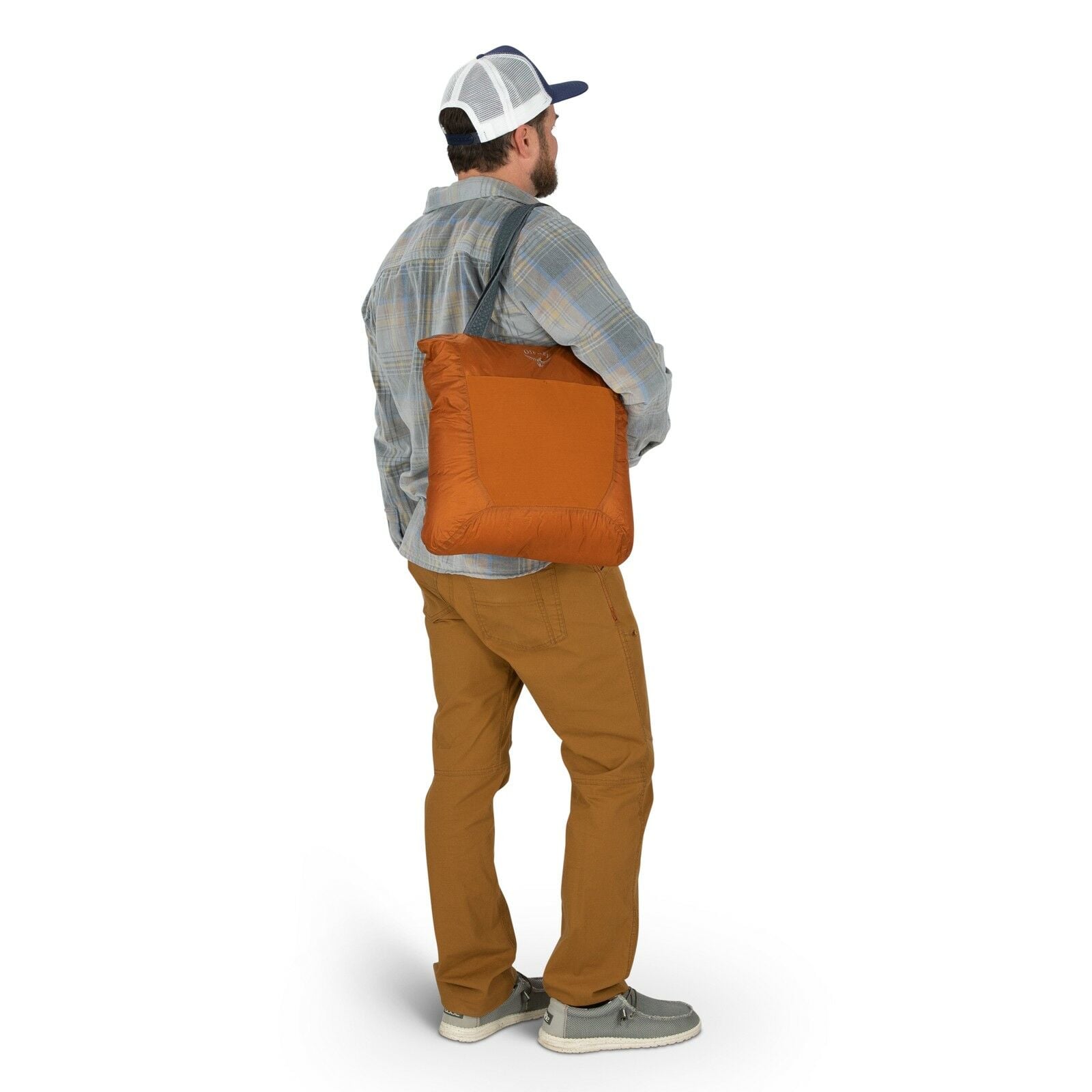 a person modeling the Ultralight Stuff Tote in color Black