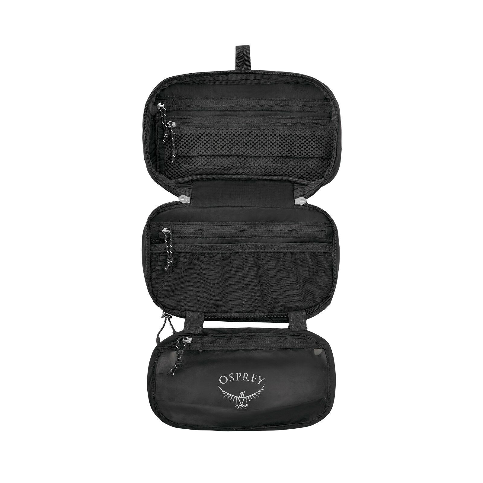 side view of the Ultralight Zip Organizer in color black