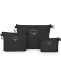side view of the Ultralight Zipper Sack Set in color black