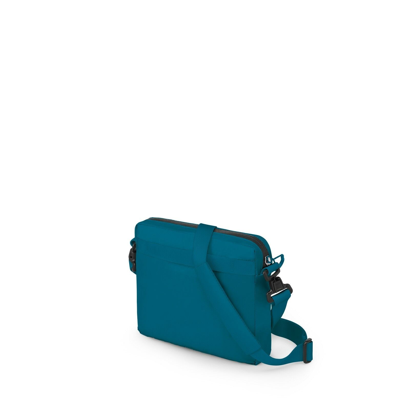 a 4/5 view of the Ultralight Shoulder Satchel in color waterfrontblue