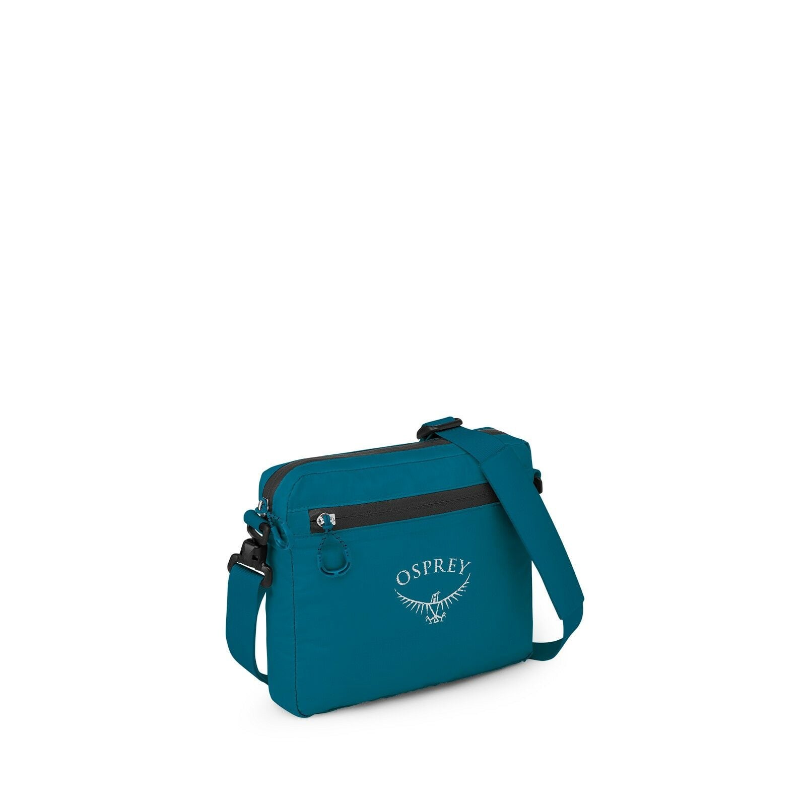 side view of the Ultralight Shoulder Satchel in color waterfrontblue