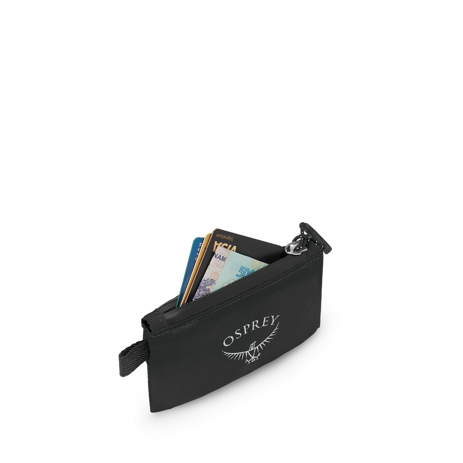side view of the Ultralight Wallet in color black