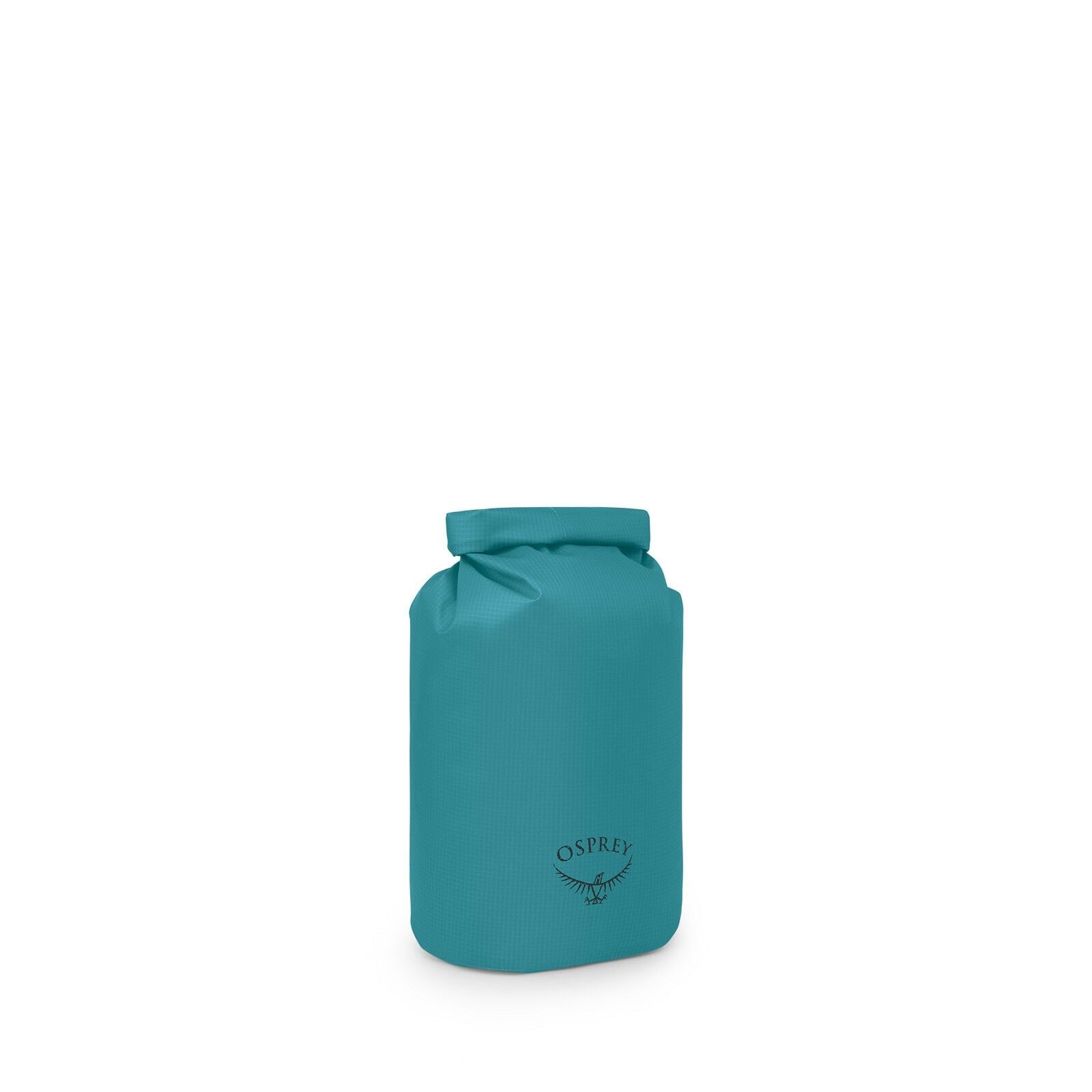 side view of the Wildwater Dry Bag 15 in color bluespikemoss