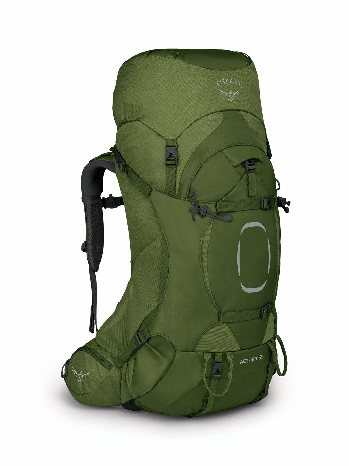 side view of the AETHER&trade; 55 in color garlicmustardgreen