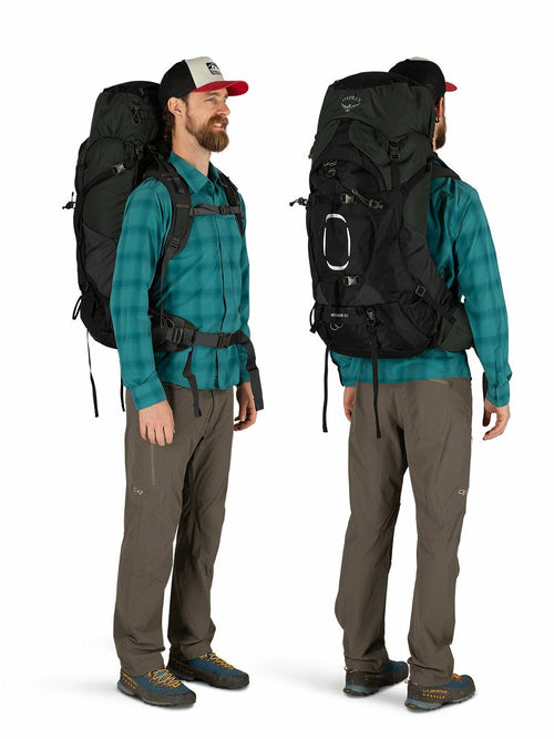 a person modeling the AETHER&trade; 65 in color black