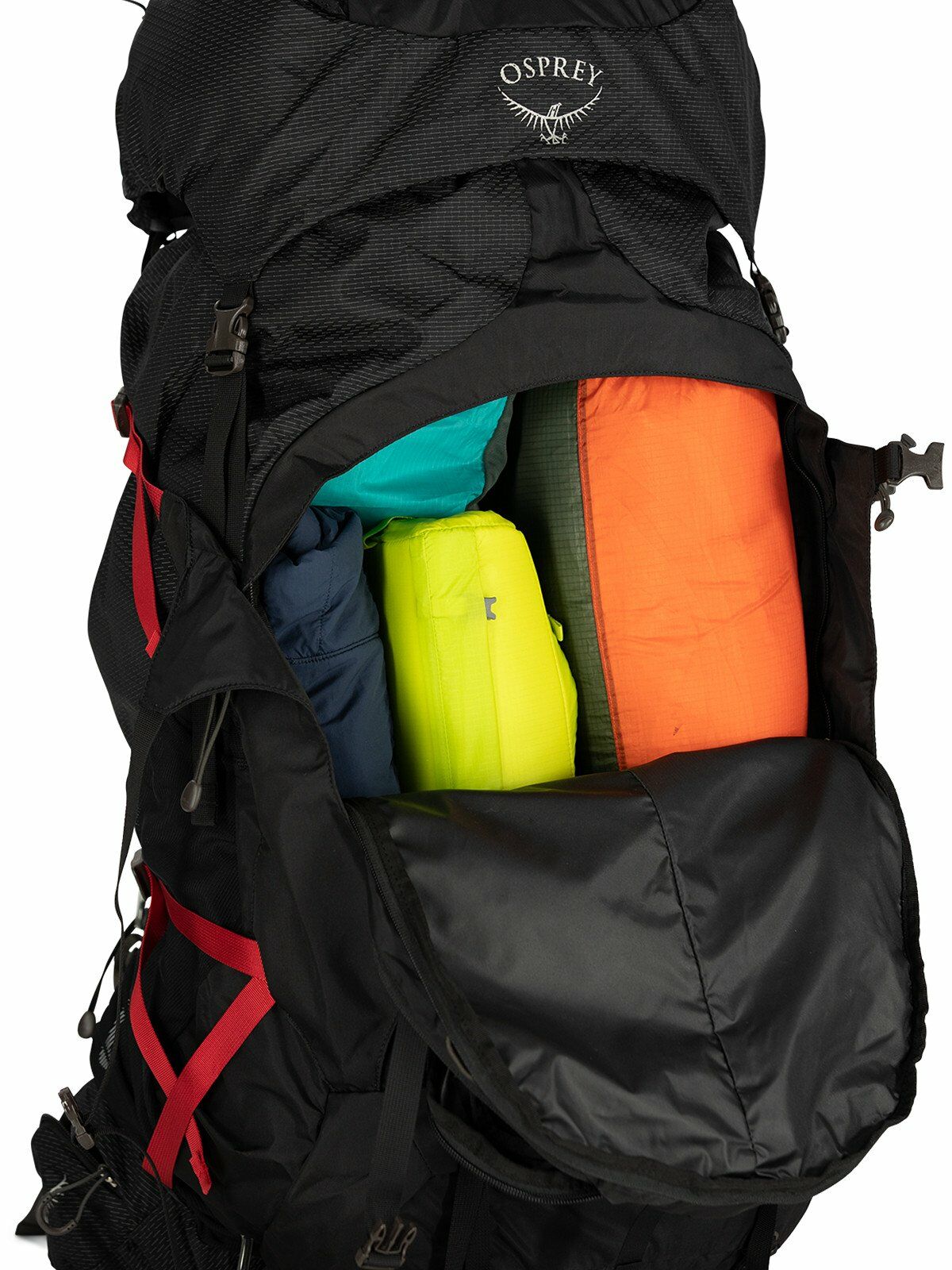 a detail of the Aether&trade; Plus 85 in color black