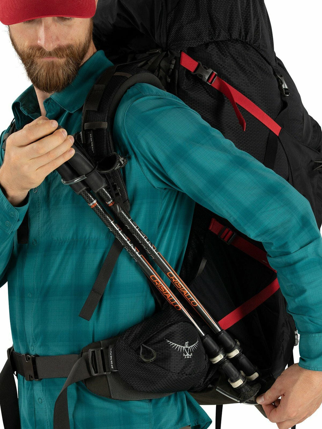 a detail of the Aether&trade; Plus 85 in color black