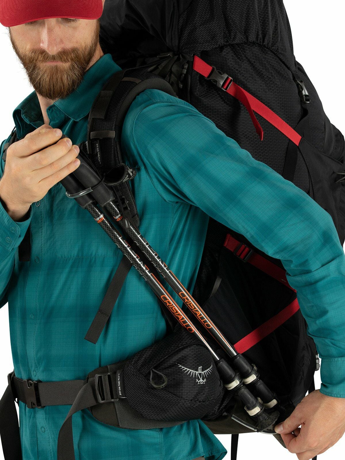 a detail of the Aether&trade; Plus 85 in color black