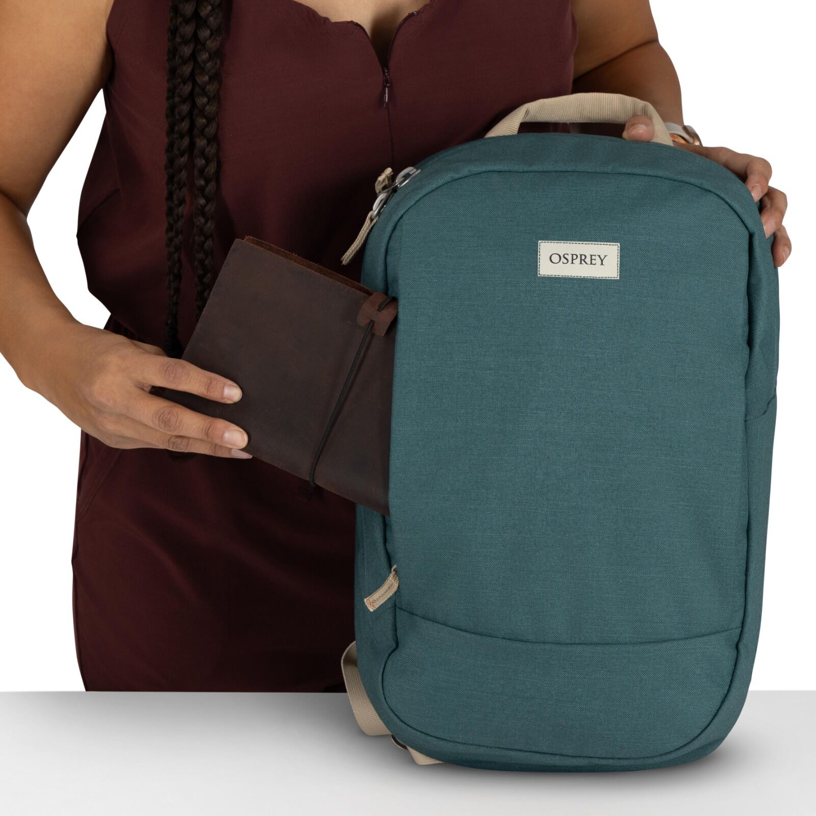 detail image of Osprey Arcane™ Small Day in color Cascade Blue Heather