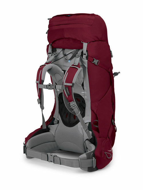 a 4/5 view of the ARIEL 65 in color claretred