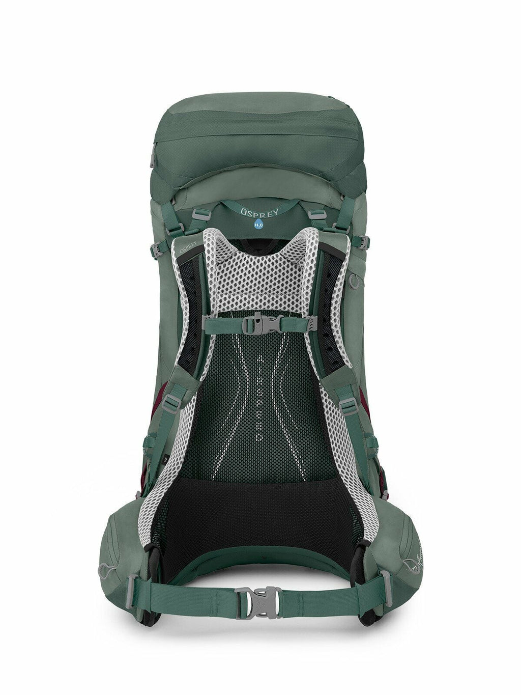 a detail of the AURA AG LT 50 in color Koseret/Darjeeling Spring Green