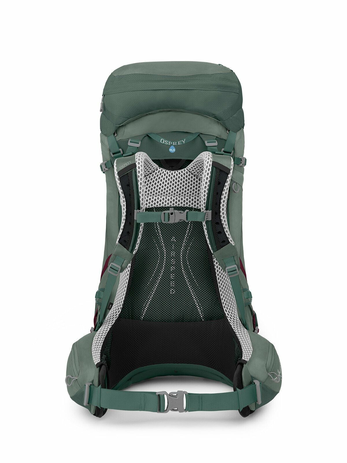 a detail of the AURA AG LT 50 in color Koseret/Darjeeling Spring Green