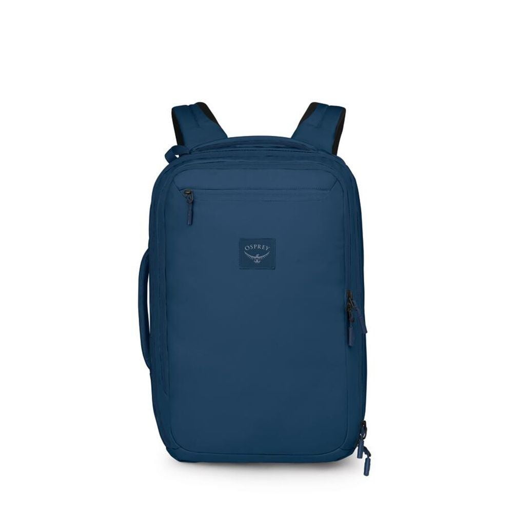 front image of the Aoede Briefpack in the color Antique Blue