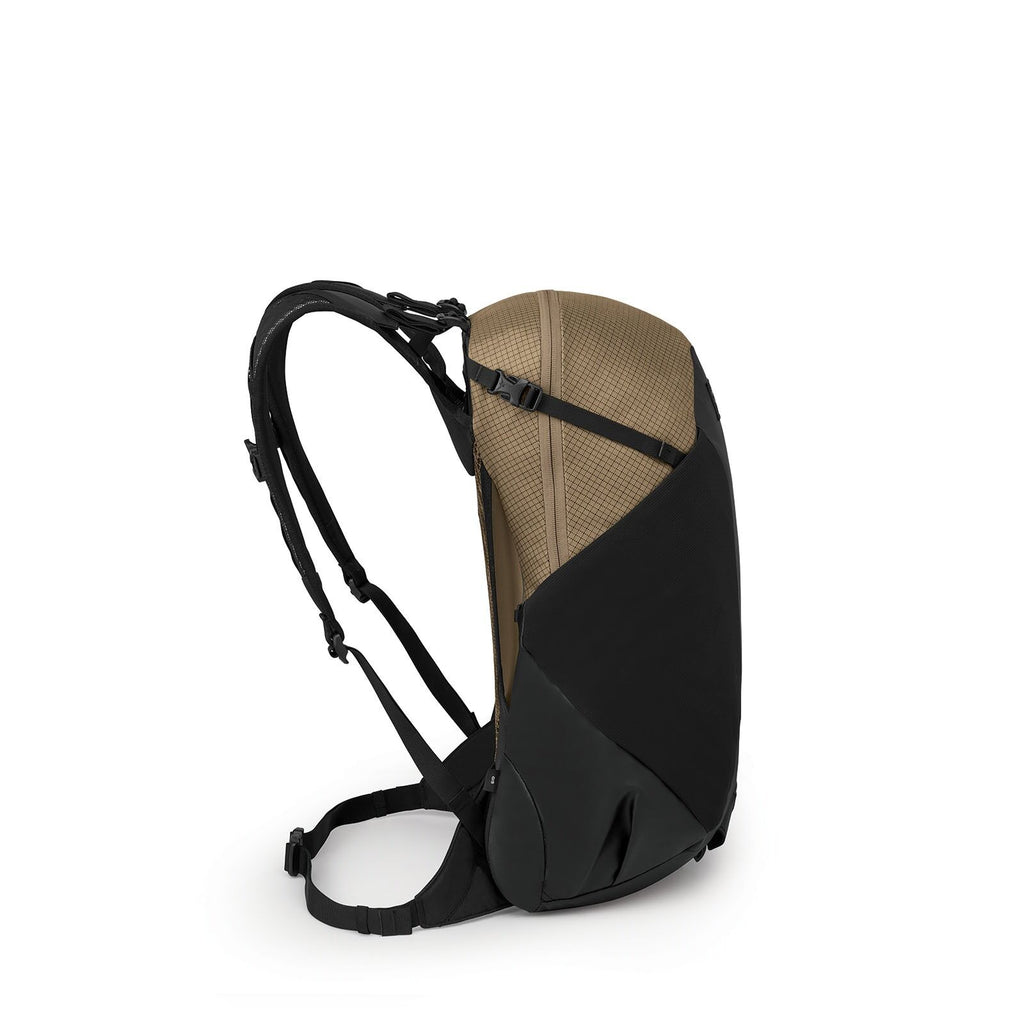 Side image of the Campcore Hikelite LT 22 Hiking Backpack in the color Latte Brown