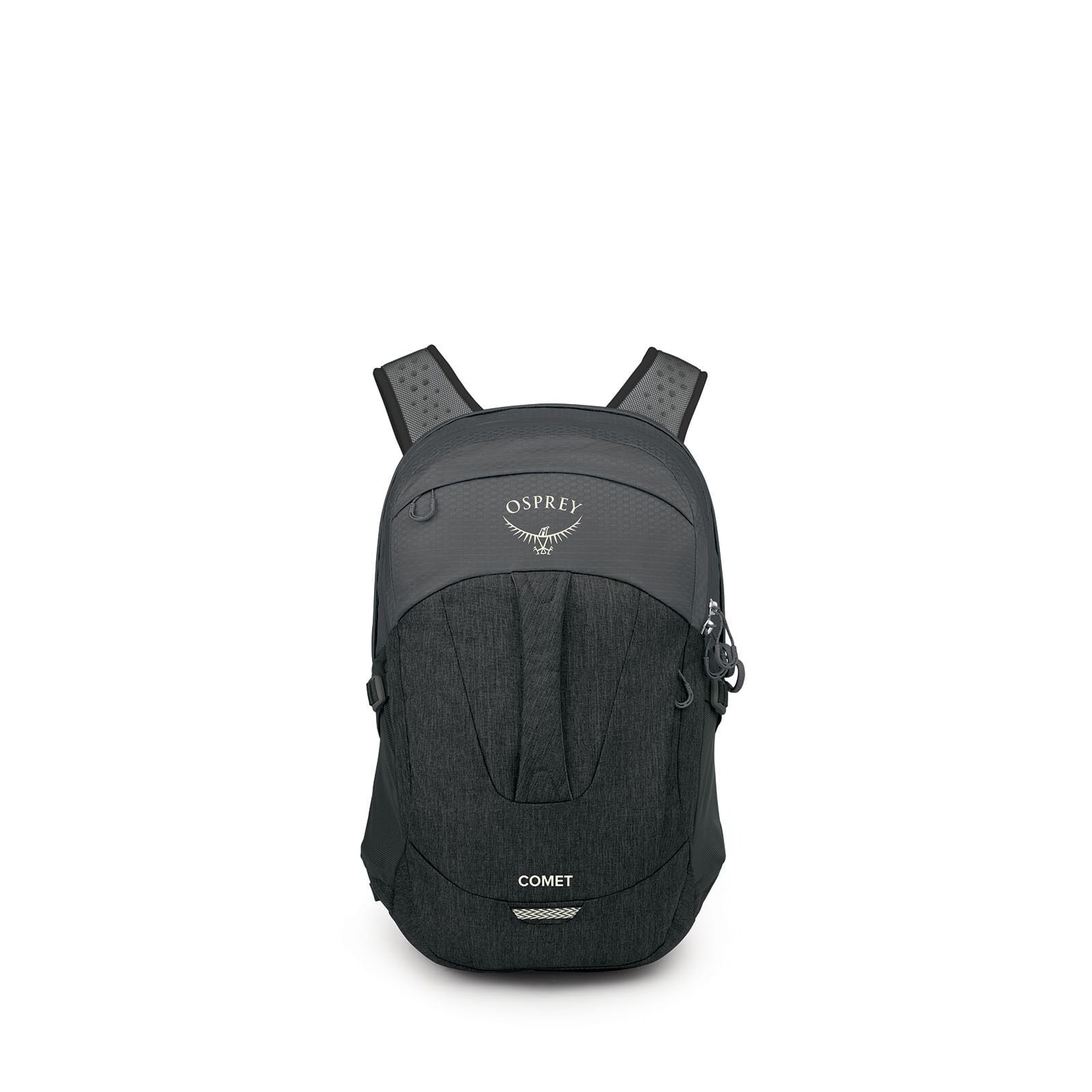 Front image of the Osprey Comet in the color Phantom Grey Heather