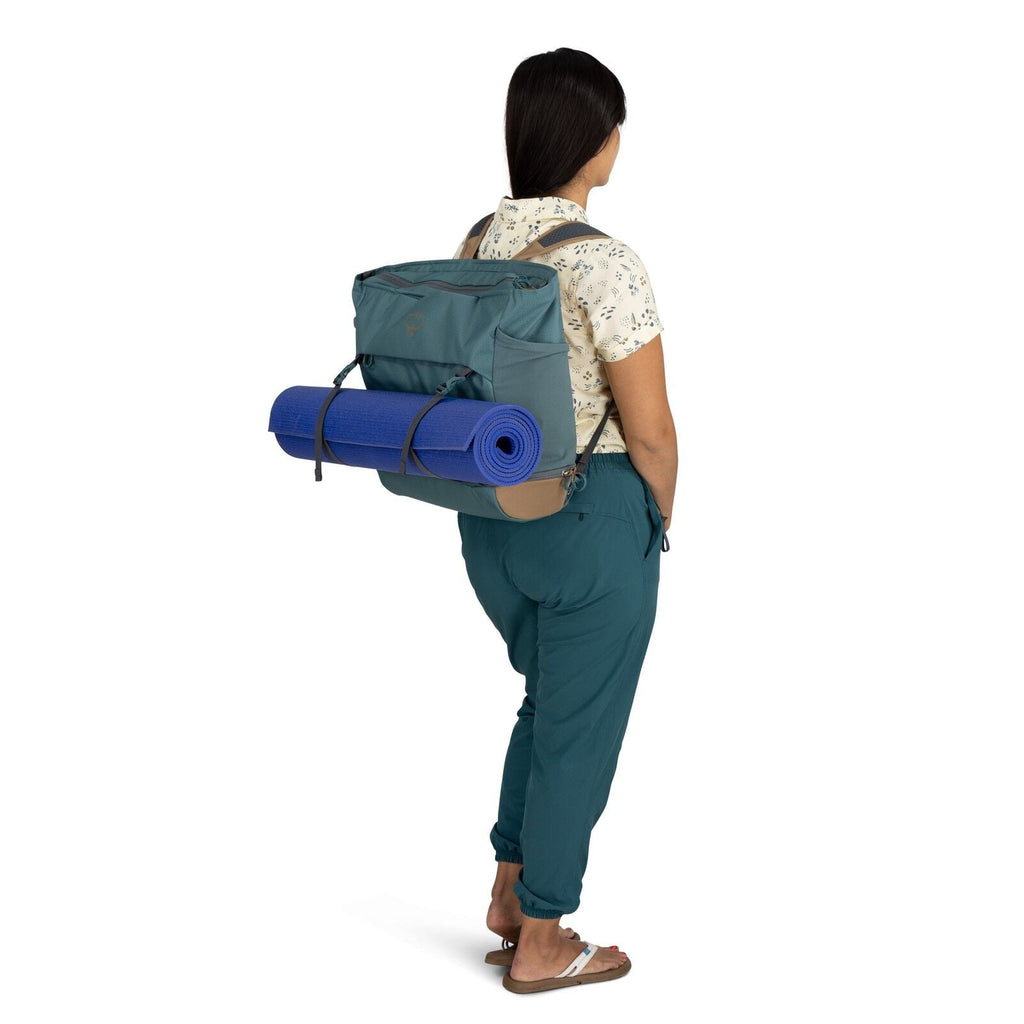 on body images of the Daylite Large Tote of the Dayliter in the color blue