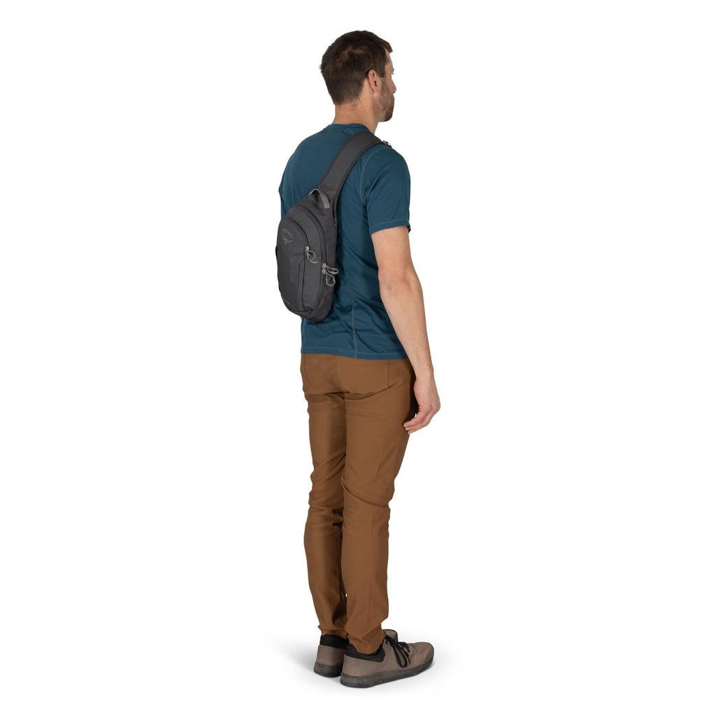 on-body image of Daylite Sling in the color Tunnel Vision Grey