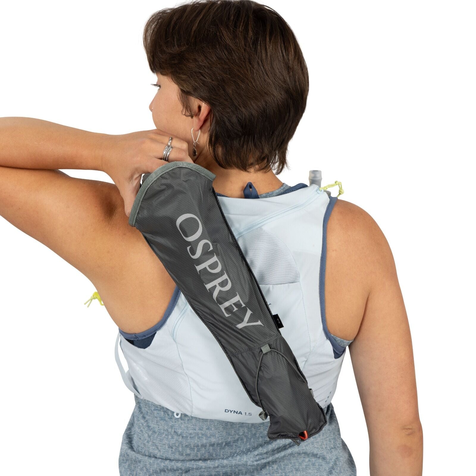 Duro™ Dyna Pro™ Running Pole Quiver attached to an Osprey Dyna 1.5