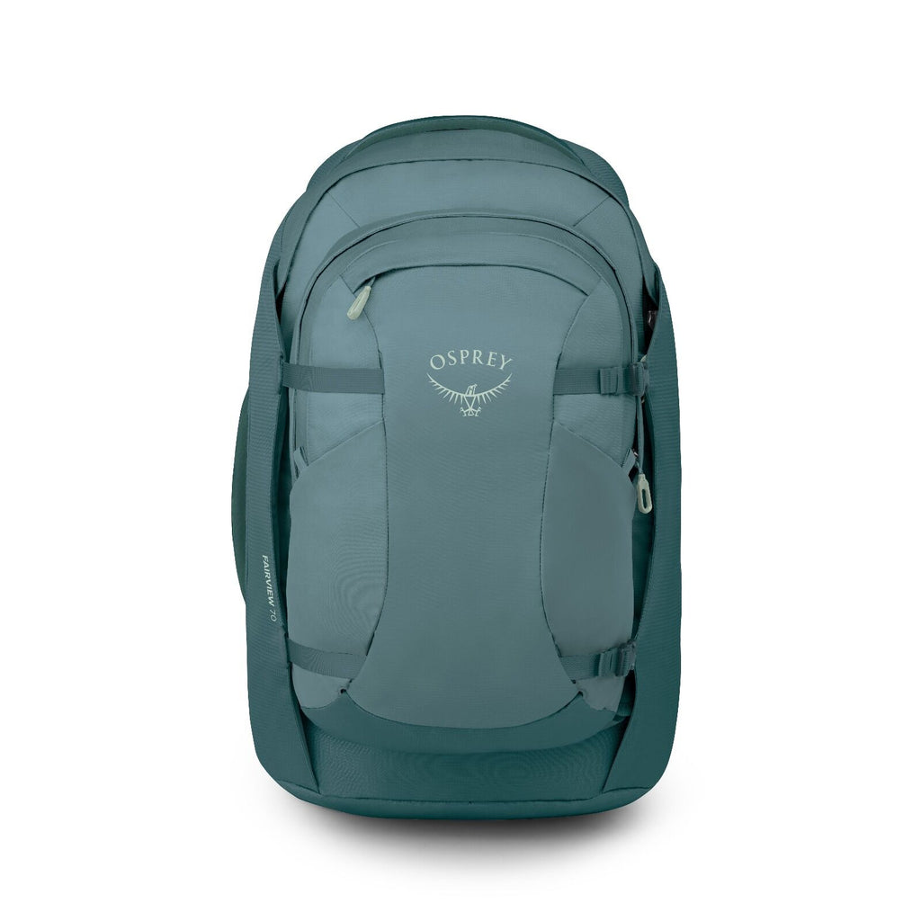 Front image of the Fairview 70 in cascade blue-torrent blue