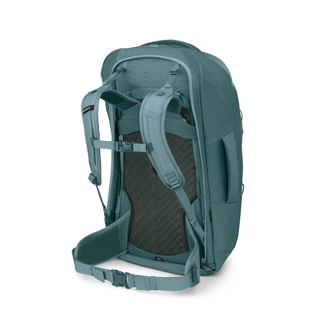 Sideback image of the Fairview 70 in cascade blue-torrent blue