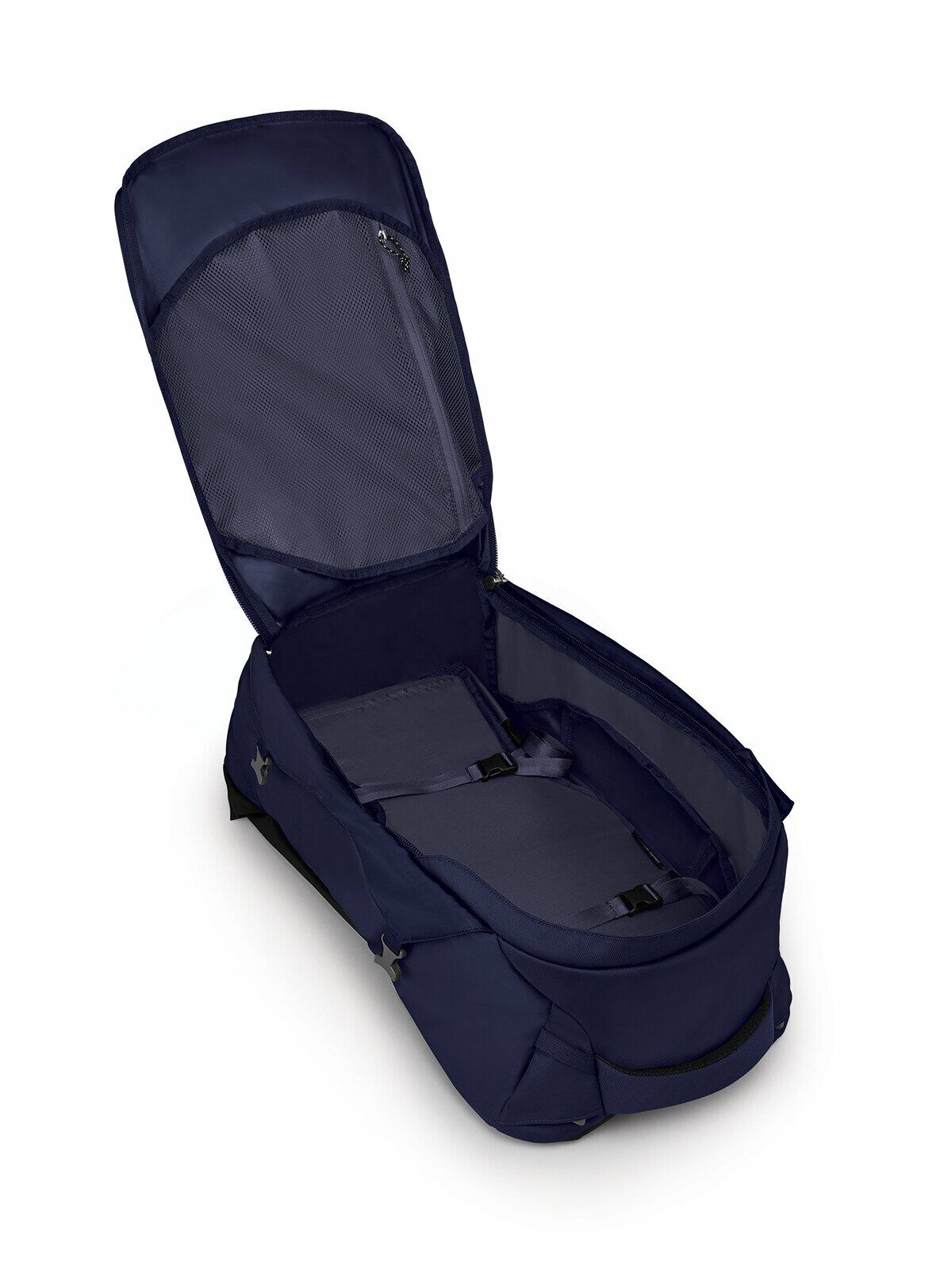side view of the Fairview® 55 Travel Pack in color winternightblue