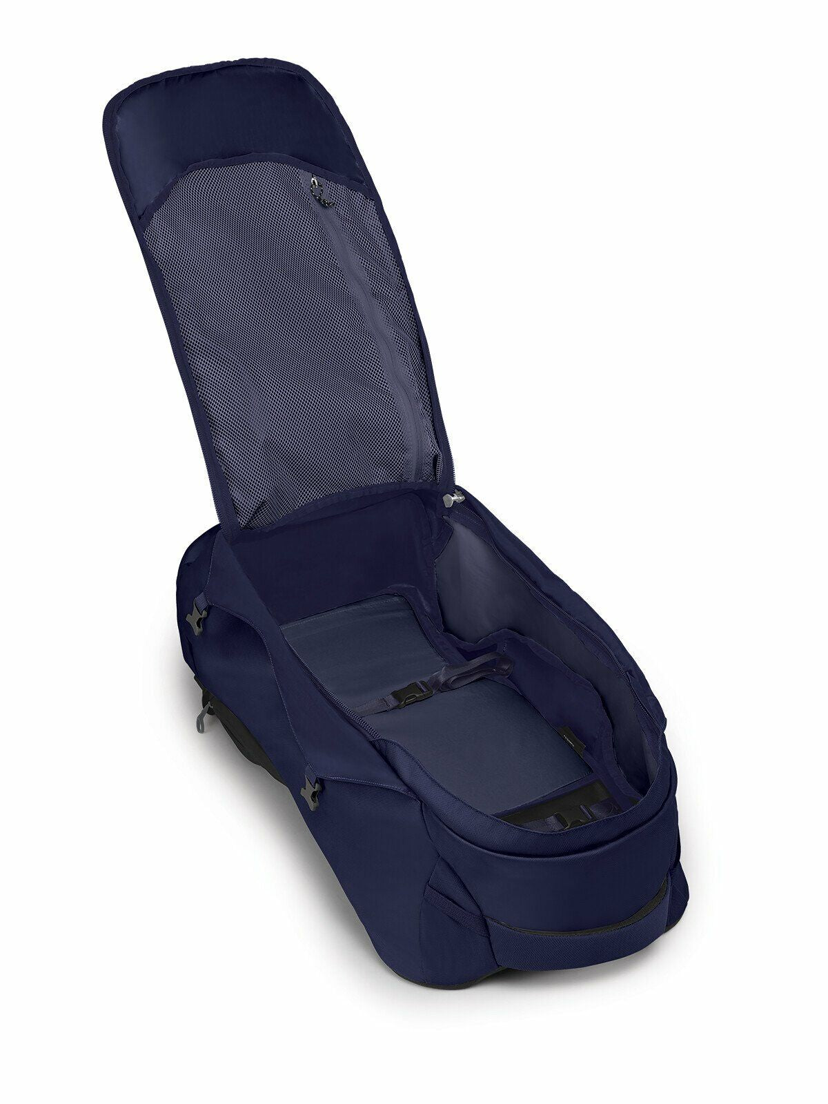 side view of the Fairview® 70 Travel Pack in color winternightblue