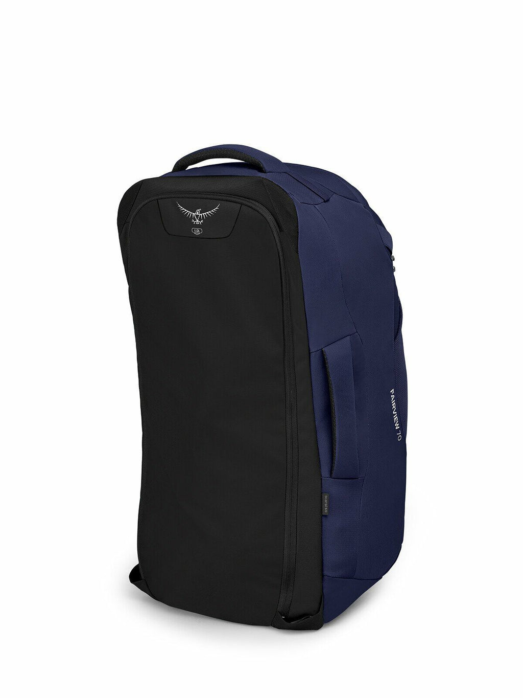 a 4/5 view of the Fairview® 70 Travel Pack in color winternightblue
