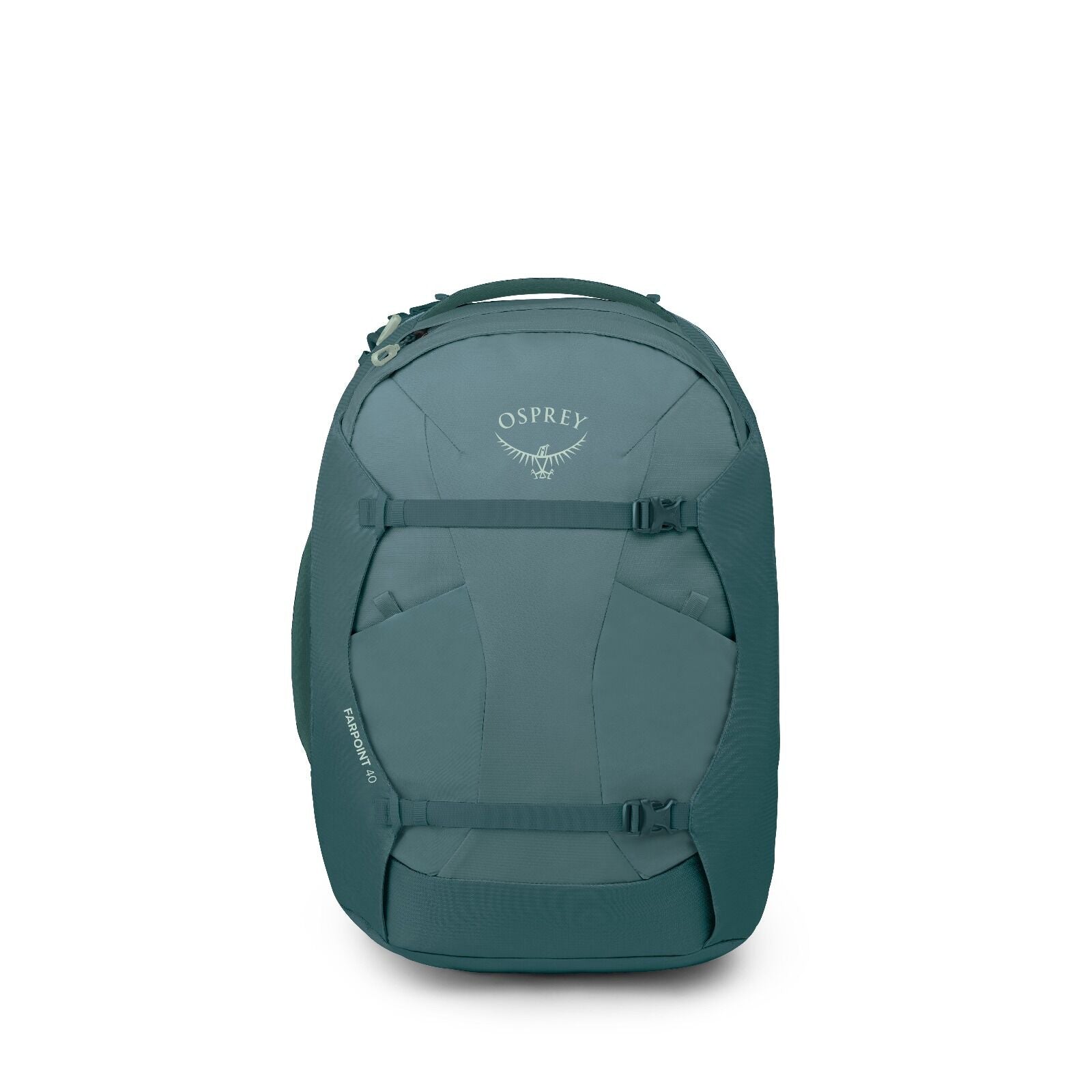 Front image of the Farpoint 40 in the color Cascade Blue Torrent Blue