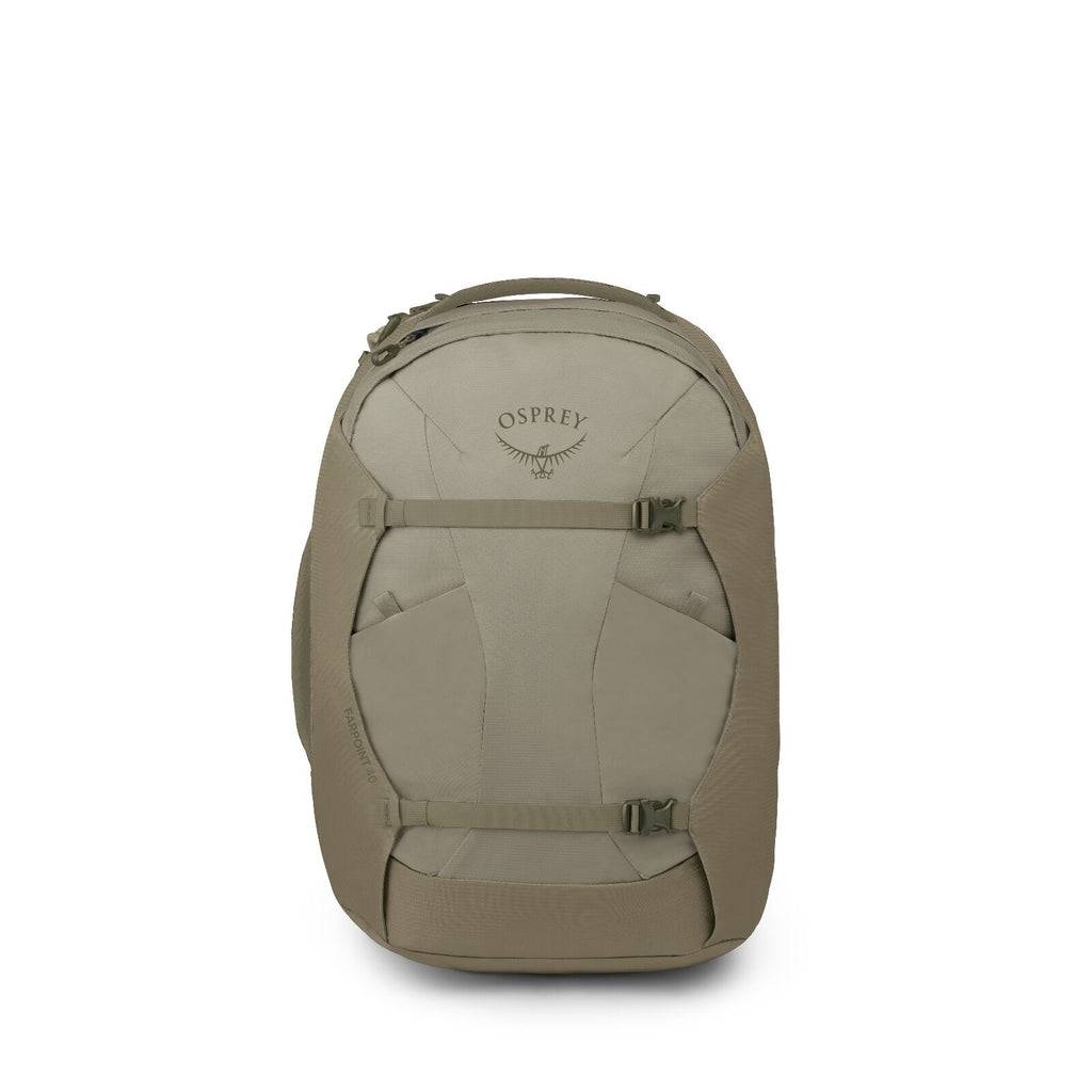 Front image of the Farpoint 40 in the color Sawdust
