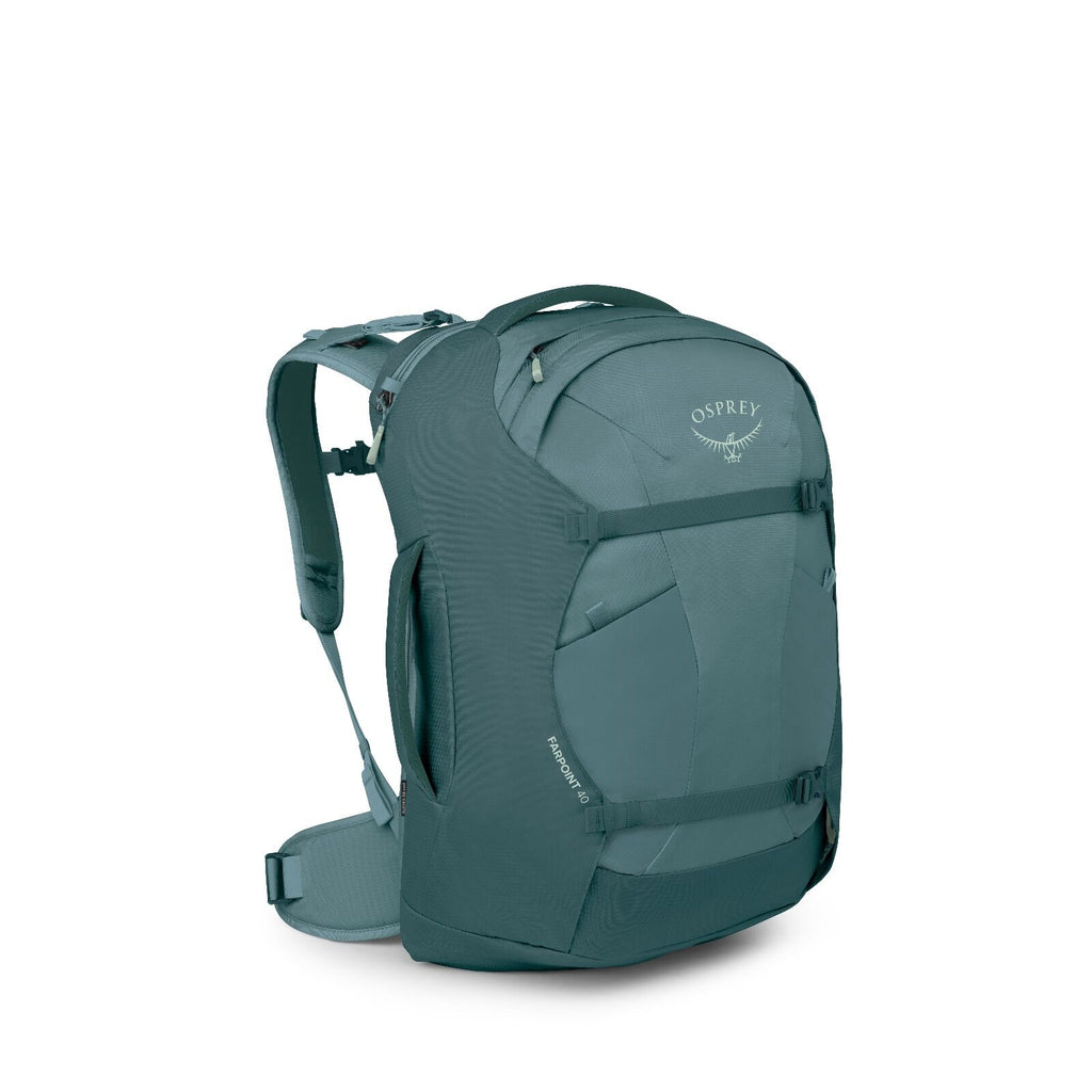 Side image of the Farpoint 40 in the color Cascade Blue Torrent Blue