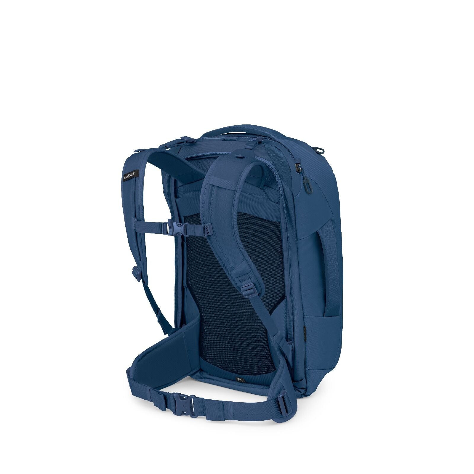 Sideback image of the Farpoint 40 in the color Antique Blue