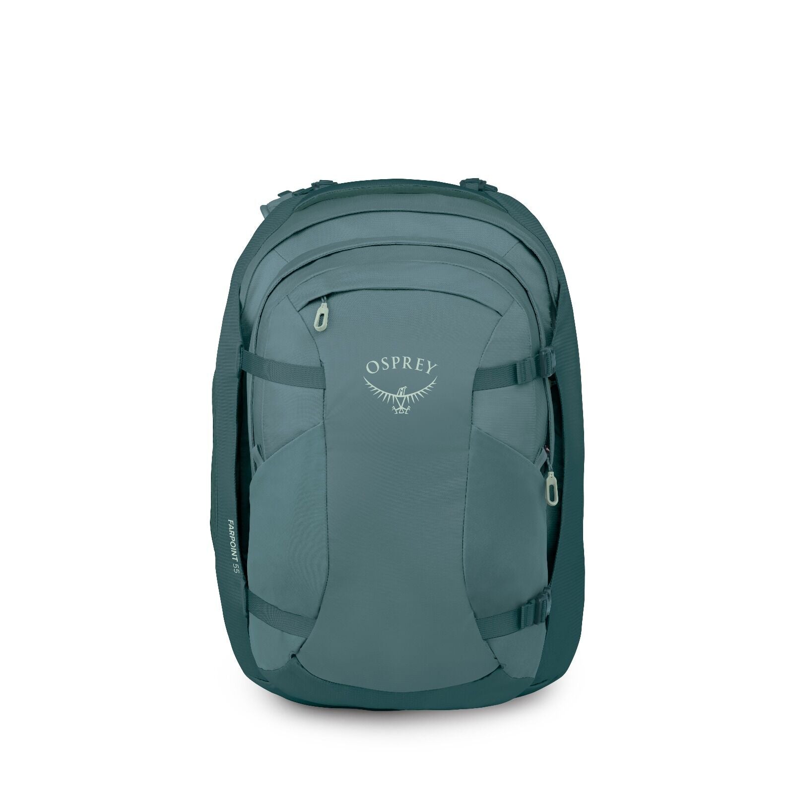 Front image of the Farpoint 55 in the color Cascade Blue