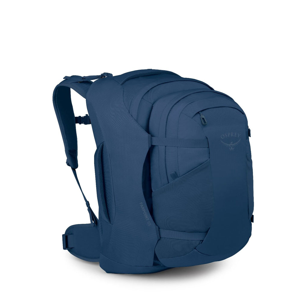 Side image of the Farpoint 55 in the color Antique Blue