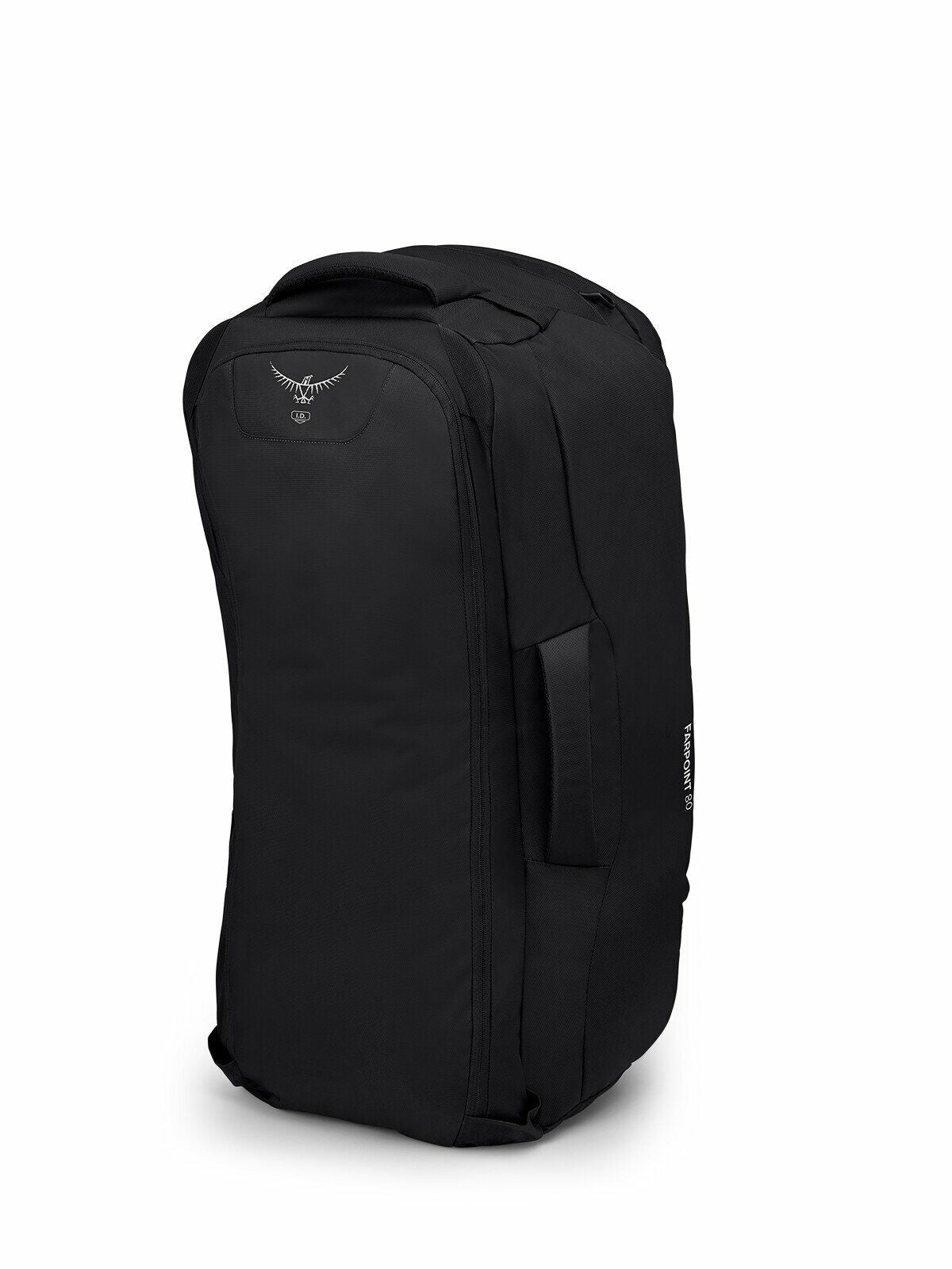 a 4/5 view of the Farpoint™ 80 Travel Pack in color black