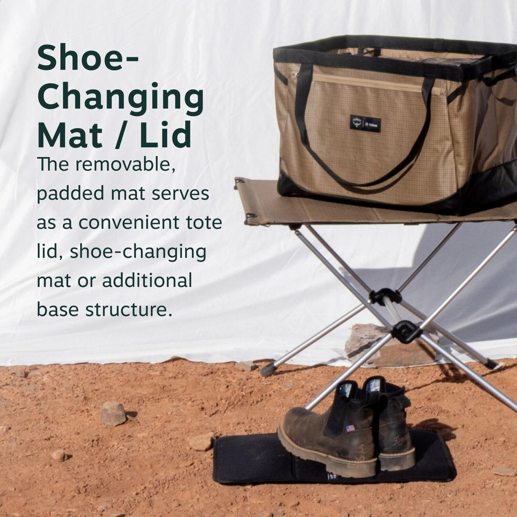 shoe-changing mat/lid