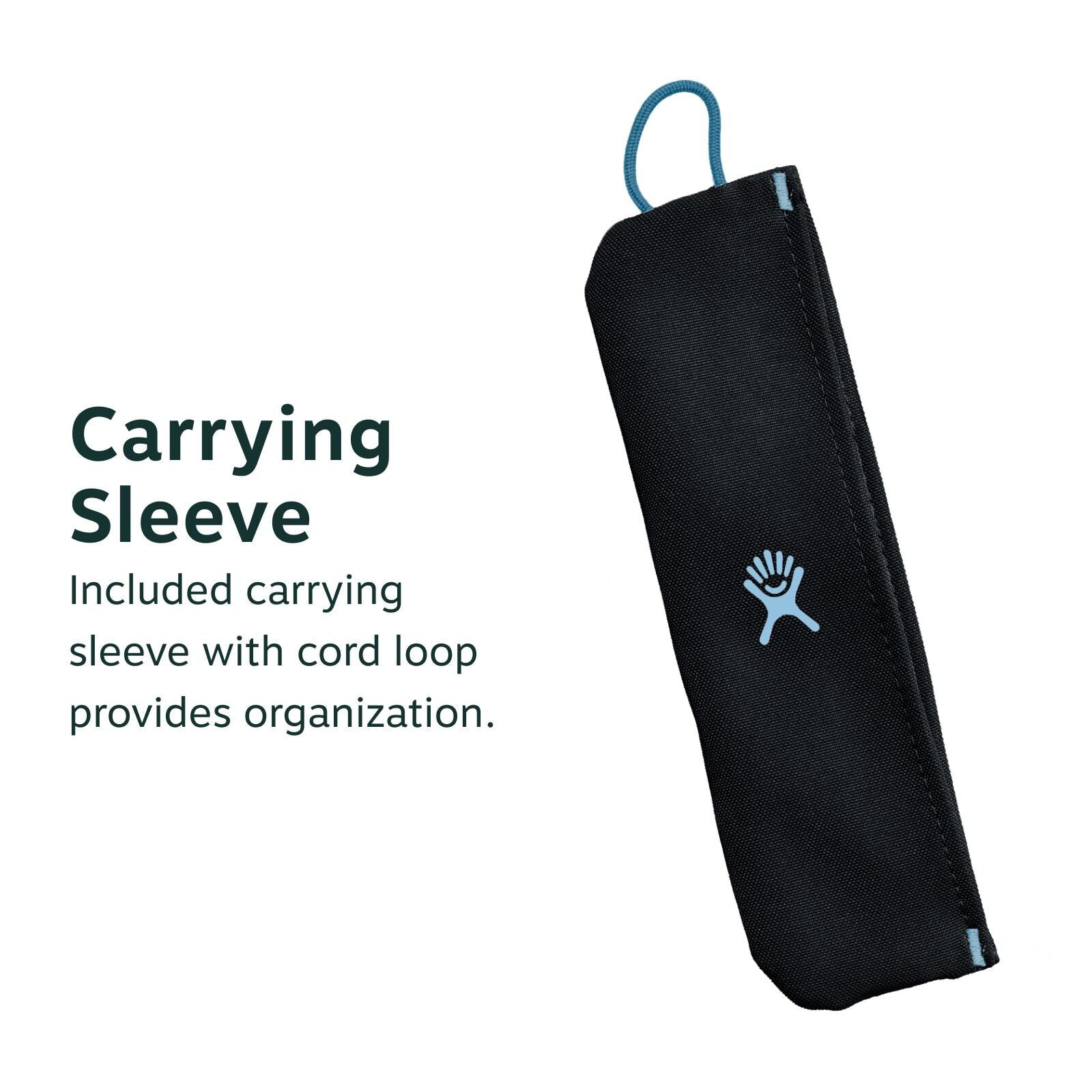 Carrying Sleeve: Included carrying sleeve with cord loop provides organization.