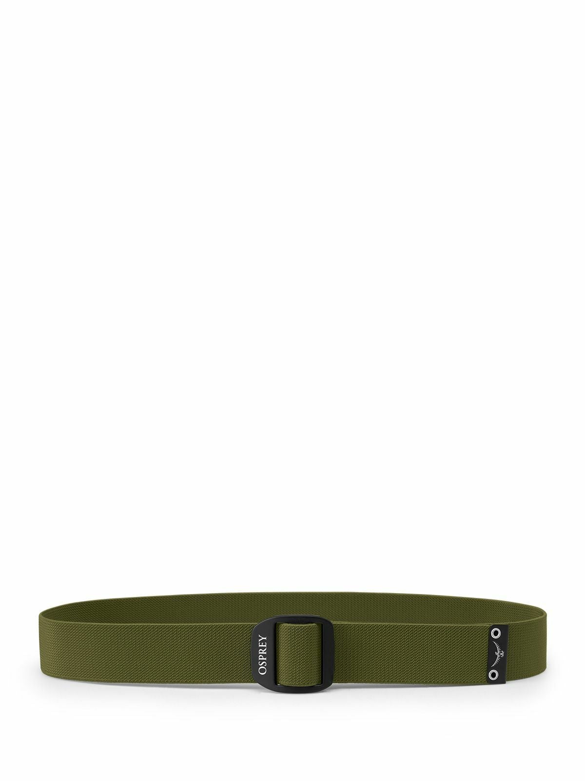 front image of the Osprey logo belt in the color green