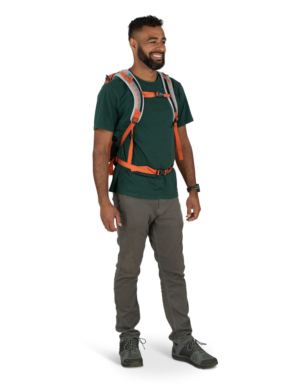 Hikelite 18 on-body view in Tan Concrete