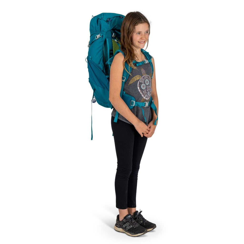 model wearing Ace 38 in Blue Smikemoss/Deep Peyto