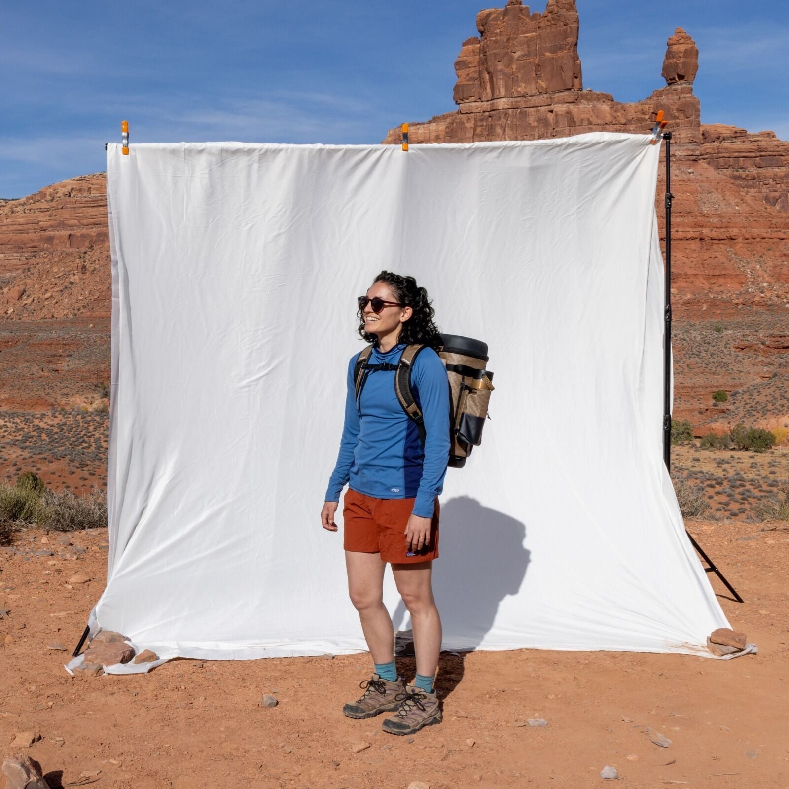 on-body outdoor image of the Campcore Carryout 22L Backpack Cooler