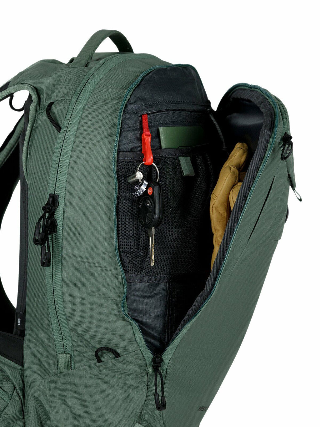 a detail of the Kresta 20 in color pineleafgreen