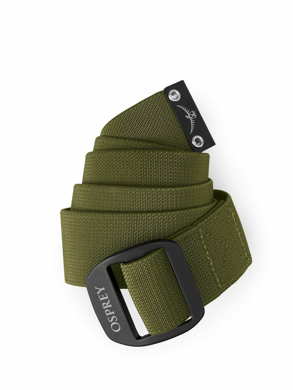 Side image of the Osprey logo belt in the color green